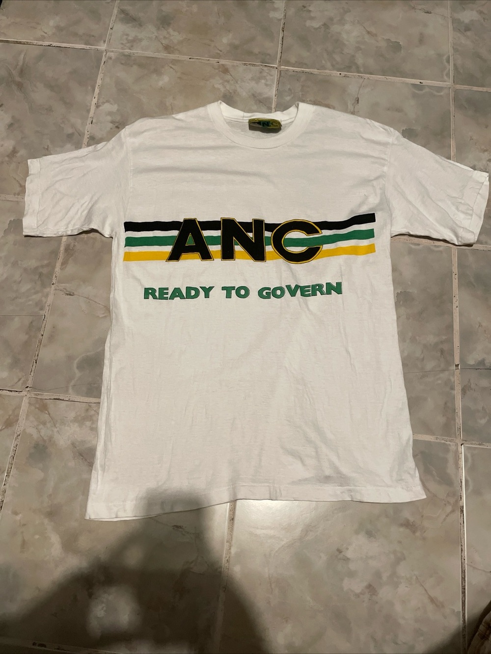 Vintage 90s ANC African National Congress T-Shirt SZ L Nelson Mandela